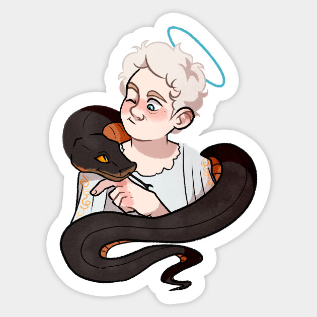 Good Omens Aziraphale Crowley Good Omens Sticker Teepublic 7298